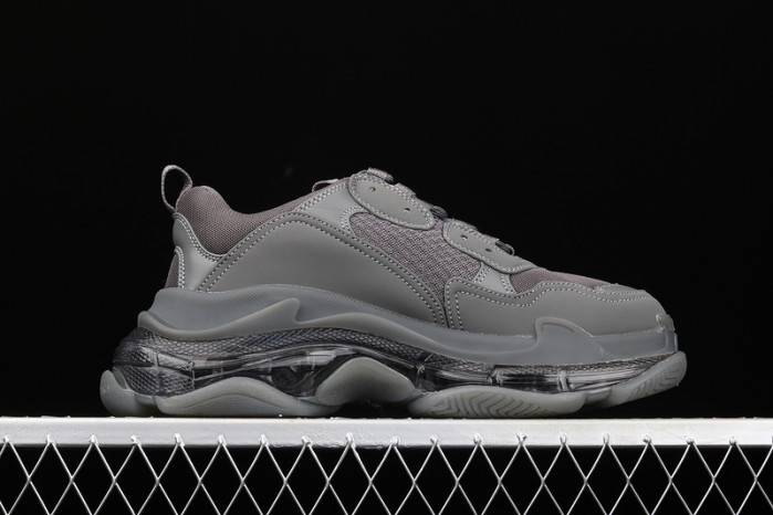 bl triple s trainers sneakers grey black 041505