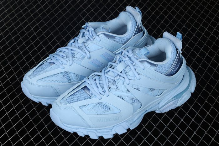 bl track led trainers sneaker blue 10602