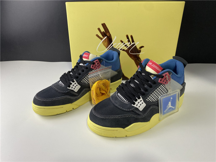 air jordan 4 retro union off noir dc9533-001