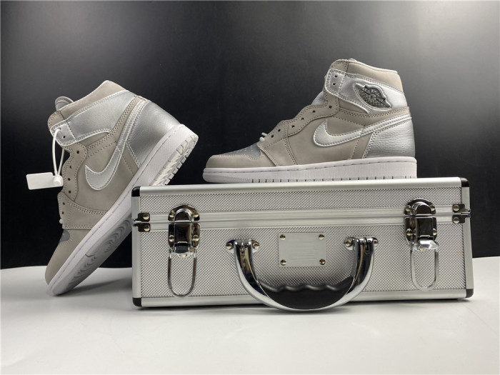 air jordan 1 japan neutral grey metallic silver dc1788-029 (with special box)