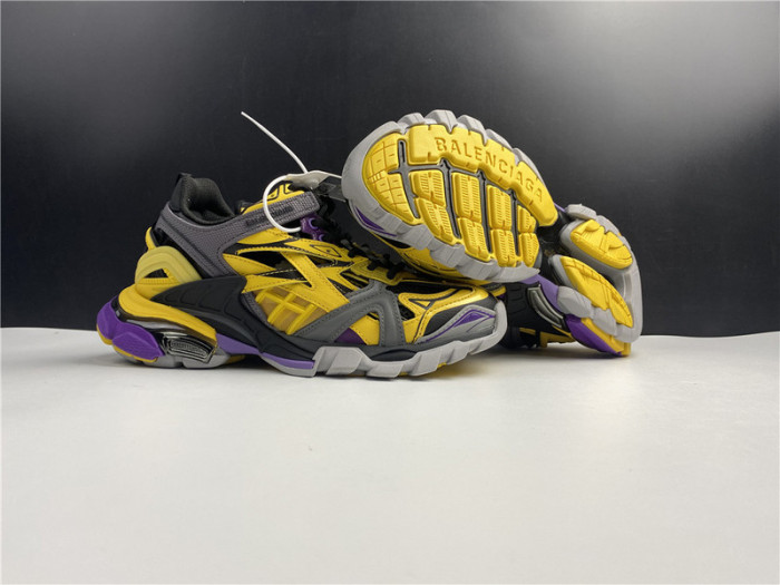 bl track trainers sneaker yellow grey 10604
