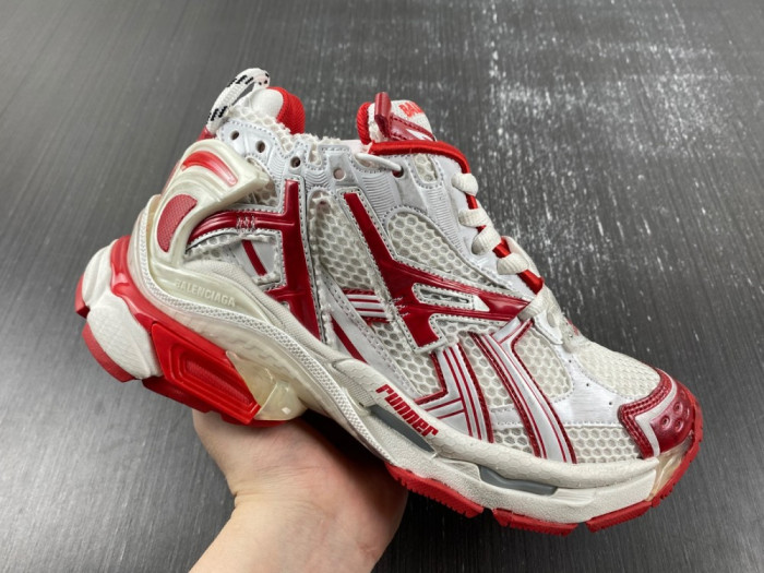 Ba*len*cia*ga runner white red 677402w3rb29060