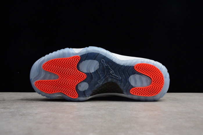 air jordan 11 retro low "infrared 23" black mens 528895-023
